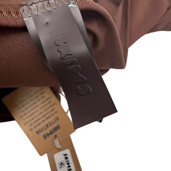 SKIMS Two Piece Swimsuit Plus Size 2X Brown Tank Bikini Top w/ Bottoms NWT - Picture 13 of 14